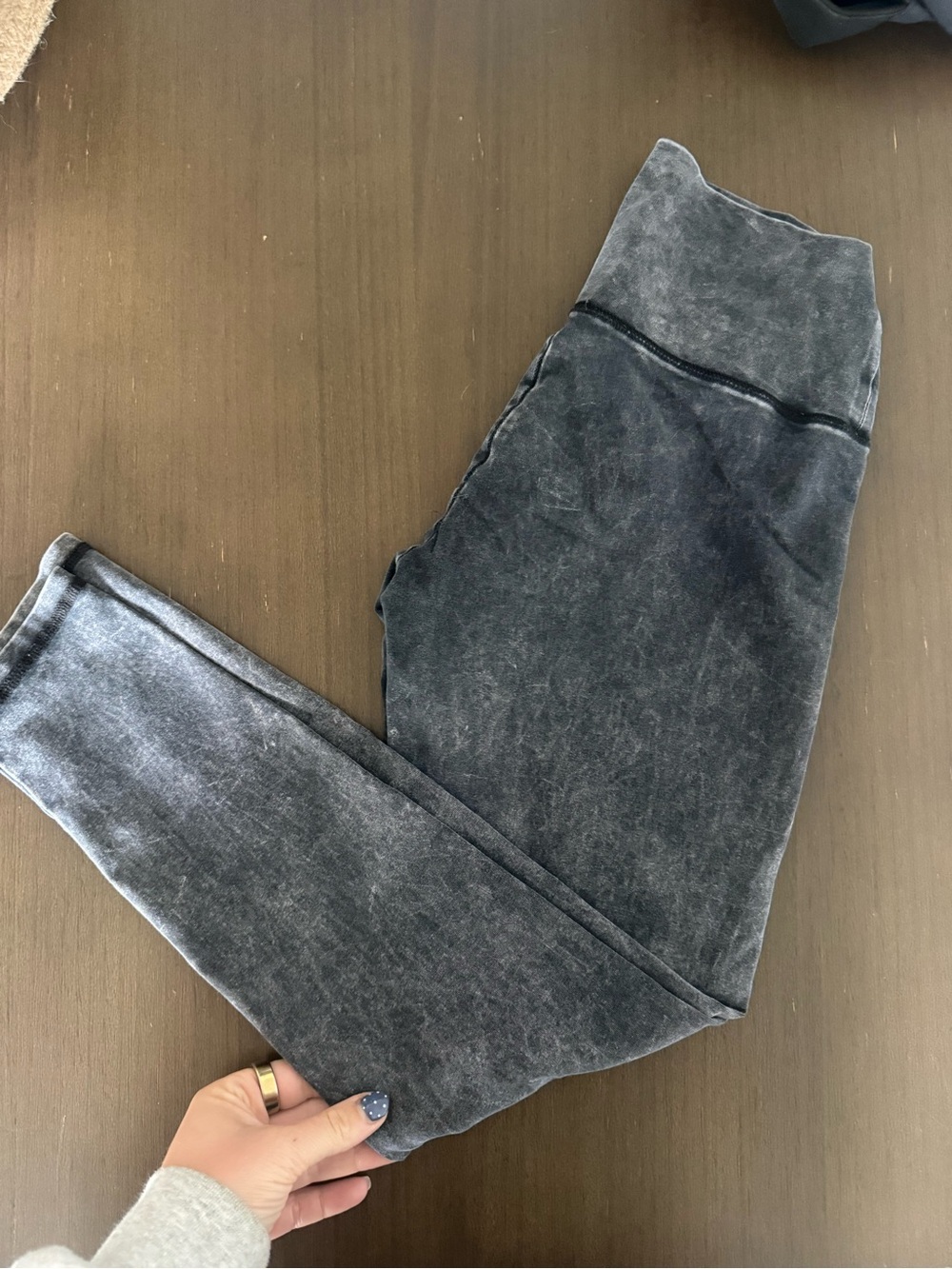 aerie Washed Charcoal High-Rise Leggings - Faded Black